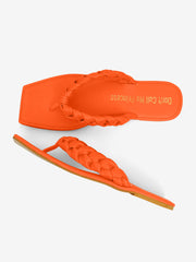 Blair Orange T-strap Flats