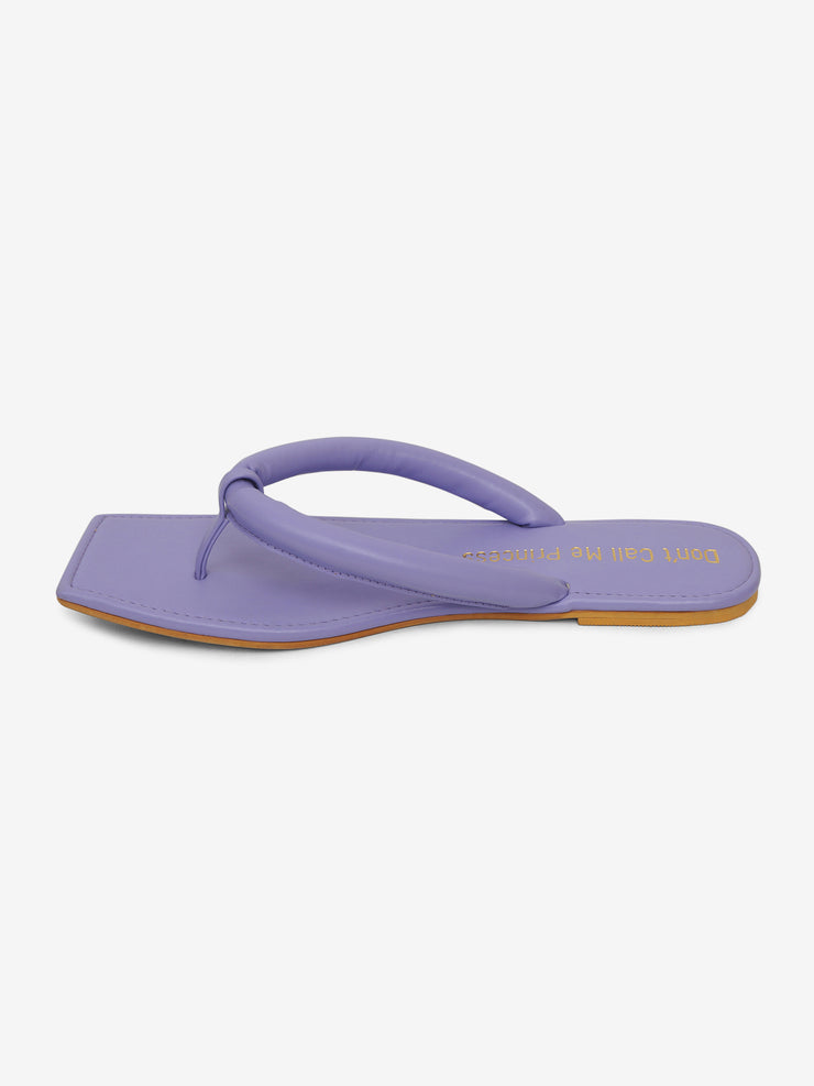 Serena Lilac T-strap Flats
