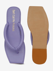 Serena Lilac T-strap Flats
